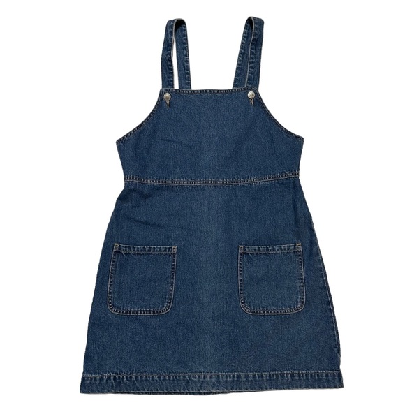 Gap 1990’s Jean Overall Dress SZ 8 - Picture 1 of 8